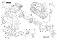 Bosch 3 601 E8H 0H0 GST 75 E Jig Saw Spare Parts